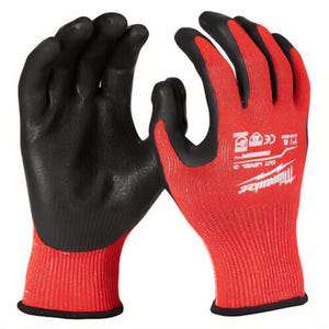 Milwaukee® 48-22-8930B Breathable Dipped Gloves, S, Nylon, Knit Cuff, Resists: Abrasion, TDM, Tear, Puncture