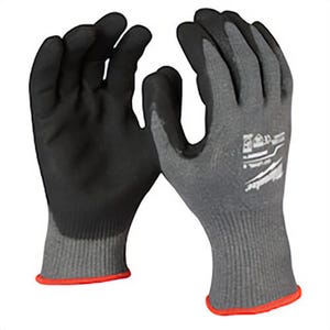 Milwaukee® 48-22-8954B Breathable Double Dipped Gloves, 2XL, Nylon, Knit Cuff, Resists: Abrasion, TDM, Tear, Puncture