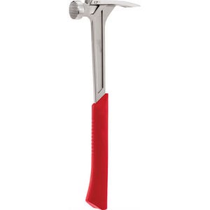 Milwaukee® 48-22-9016 Framing Hammer, 16-1/8 in OAL, Milled Face, 17 oz Steel Head, Anti-Ring Straight Claw