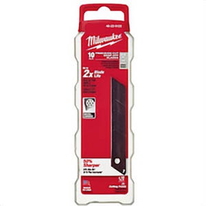 Milwaukee® 48-22-9125 Pro 10 pc Precision Utility Knife Blade with Dispenser, Micro Carbide Metal, Snap-Off, 7 in L x 25 mm W Blade