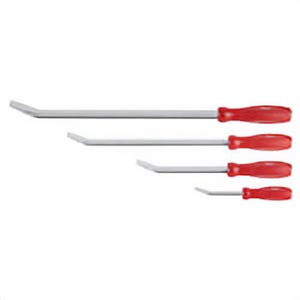 Milwaukee® 48-22-9214 Pry Bar Set, 4 pc, Lengths Included: 8 in, 12 in, 18 in, 24 in, Metal Bar, Steel