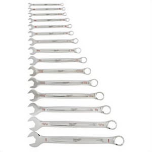 Milwaukee® 48-22-9415 Combination Wrench Set, 15 pc