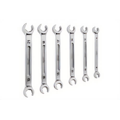 Milwaukee® 48-22-9471 Double End Flare Nut Wrench Set, Metric, 6 pc