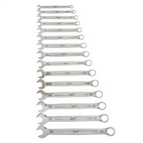 Milwaukee® 48-22-9515 Combination Wrench Set, 15 pc