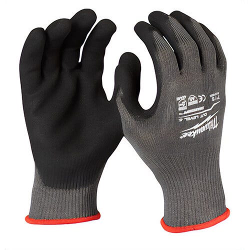 Milwaukee® 48-22-8954 Dipped Gloves, Nylon, Knit Cuff, 2XL