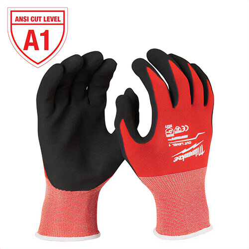 Milwaukee® 48-22-8902 Level 1 Nitrile Dipped Gloves, L