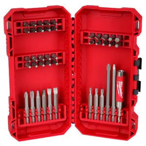 Milwaukee® 48-32-1554 Driver Bit Set, Steel, All-Purpose, 42 pc