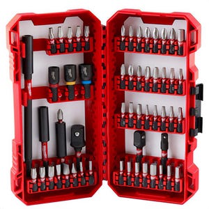 Milwaukee® 48-32-4096 ShockWave™ Impact Duty™ Driver Bit Set, Alloy Steel, 55 pc