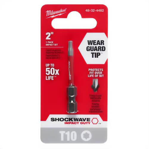 Milwaukee® 48-32-4484 ShockWave™ Impact Duty™ Impact Torx® Bit, T20 Torx® Point, 2 in