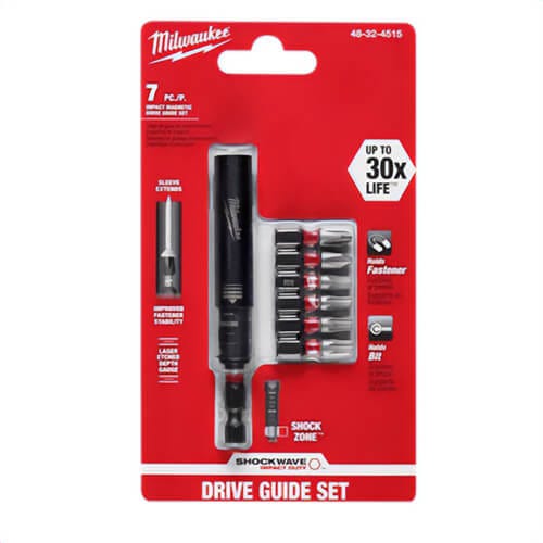 Milwaukee® 48-32-4515 ShockWave™ Impact Magnetic Drive Guide Set, 7 pc