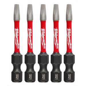 Milwaukee® 48-32-4671 ShockWave™ Impact Duty™ Impact Square Bit, SQ1 Drive, 0.3 in, 5 pk