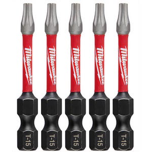 Milwaukee® 48-32-4683 Shockwave™ Impact Driver Bit, T15 Torx® Point, 2 in OAL, 1/4 in, Steel