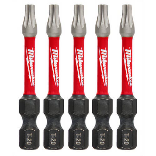 Milwaukee® 48-32-4684 Shockwave™ Impact Driver Bit, T20 Torx® Point, 2 in OAL, 1/4 in, Steel