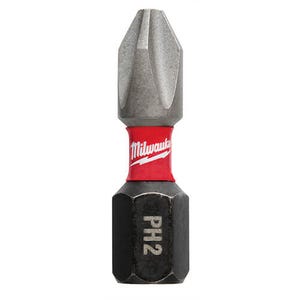 Milwaukee® 48-32-4881 ShockWave™ Impact Duty™ Impact Phillips® Bit, PH2 Phillips®, 1 in, 250 pk