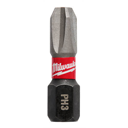 Milwaukee® 48-32-4882 ShockWave™ Impact Duty™ Impact Phillips® Bit, PH3 Phillips®, 1 in, 250 pk