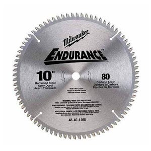 Milwaukee® 48-40-4505 Circular Saw Blade, 14 in dia x 0.045 in Thick, 1 in Arbor, Hardened Steel Blade, 72 Teeth