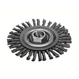 Milwaukee® 48-52-5010 Wheel Brush, 4 in dia Brush, 3/16 in W Face, 0.023 in dia Stringer Bead Knot Filament/Wire