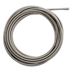 Milwaukee® 48-53-2676 Inner Core Coupling Drain Cleaning Cable, 3/8 in, Steel, Use with Drain Cleaning Machines, 1-1/4 to 2-1/2 in Drain Line