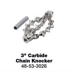 Milwaukee® 48-53-3026 Carbide Chain Knocker for, 3 in 5/16 in Chain Snake Cable