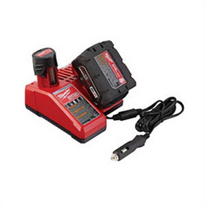 Milwaukee® M18™ 48-59-1810 Bare Tool Vehicle Charger, Use with M12™ and M18™ Battery, Li-Ion Battery, Li-Ion Battery