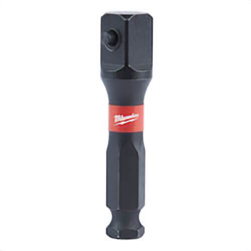 Milwaukee® Shockwave™ 48-32-5700 Impact Socket Adapter, 1/2 in Bit/Drill Size, 7/16 in Shank dia, Hex Shank