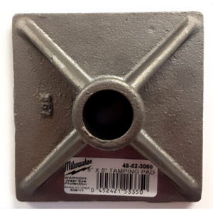 Milwaukee® 48-62-3060 SDS Max® Chisel Tamper Plate, 5 in x 5 in