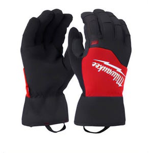 Milwaukee® 48-73-0032 Winter Performance Work Gloves, Finger Tip Style, Waterproof and Windproof Layer, Black/Red, L