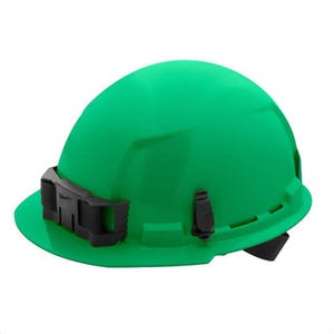 Milwaukee® 48-73-1106 Bolt™ Front Brim Hard Hat with 4-Point Ratcheting Suspension, Unvented Class E, Green