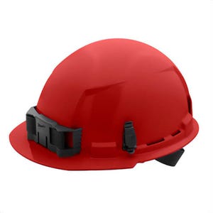 Milwaukee® 48-73-1108 Bolt™ Front Brim Hard Hat with 4-Point Ratcheting Suspension, Unvented Class E, Red