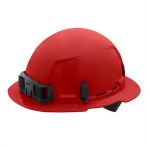 Milwaukee® 48-73-1109 Bolt™ Full Brim Hard Hat with 4-Point Ratcheting Suspension, Unvented Class E, Red