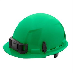 Milwaukee® 48-73-1126 Bolt™ Front Brim Hard Hat with 6-Point Ratcheting Suspension, Unvented Class E, Green