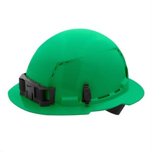 Milwaukee® 48-73-1207 Bolt™ Full Brim Hard Hat with 4-Point Ratcheting Suspension, Vented Class C, Green
