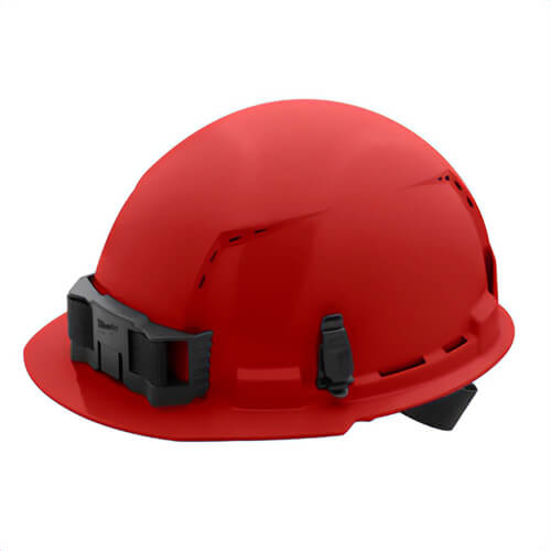 Milwaukee® 48-73-1208 Bolt™ Front Brim Hard Hat with 4-Point Ratcheting Suspension, Vented Class C, Red