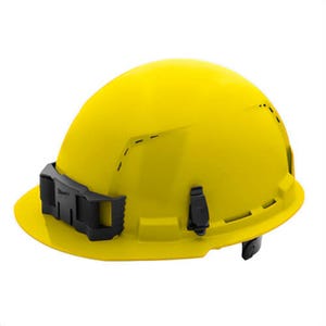 Milwaukee® 48-73-1222 Bolt™ Front Brim Hard Hat with 6-Point Ratcheting Suspension, Vented Class C, Yellow