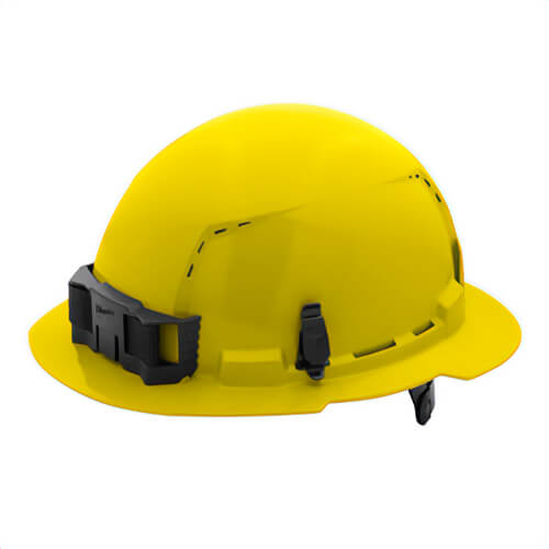 Milwaukee® 48-73-1223 Bolt™ Full Brim Hard Hat with 6-Point Ratcheting Suspension, Vented Class C, Yellow