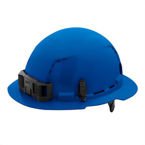 Milwaukee® 48-73-1225 Bolt™ Full Brim Hard Hat with 6-Point Ratcheting Suspension, Vented Class C, Blue