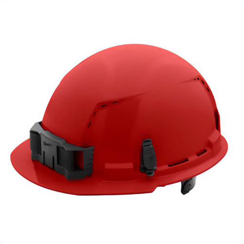 Milwaukee® 48-73-1228 Bolt™ Front Brim Hard Hat with 6-Point Ratcheting Suspension, Vented Class C, Red