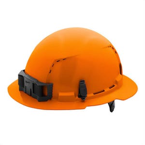 Milwaukee® 48-73-1233 Bolt™ Full Brim Hard Hat with 6-Point Ratcheting Suspension, Vented Class C, Orange
