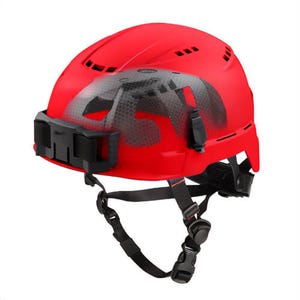 Milwaukee® 48-73-1358 Bolt™ Safety Helmet with Impact Armor™ Liner, Vented Class C, Red