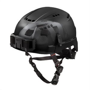 Milwaukee® 48-73-1360 Bolt™ Safety Helmet with Impact Armor™ Liner, Vented Class C, Black