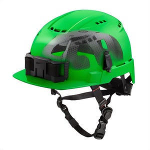 Milwaukee® 48-73-1370 Bolt™ Front Brim Safety Helmet with Impact Armor™ Liner, Vented Class C, Green