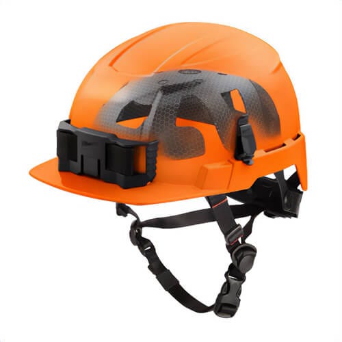 Milwaukee® 48-73-1377 Bolt™ Front Brim Safety Helmet with Impact Armor™ Liner, Unvented Class E, Orange