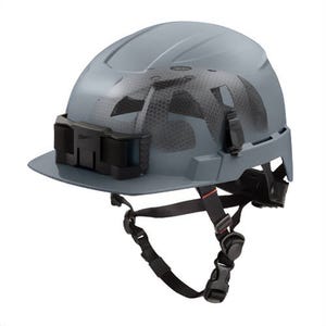 Milwaukee® 48-73-1381 Bolt™ Front Brim Safety Helmet with Impact Armor™ Liner, Unvented Class E, Gray