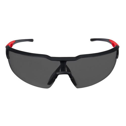 Milwaukee® 48-73-2018 Safety Glasses, Fog-Free, Tinted Lens, Black/Red, ANSI Z87.1/CSA Z94.3