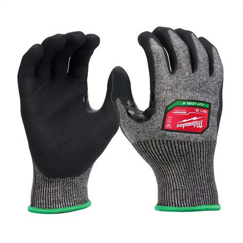 Milwaukee® 48-73-7003B High-Dexterity Gloves, XL, Polyurethane, Knit Cuff, Resists: Cut, ANSI Cut-Resistance Level: A6