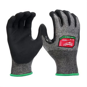 Milwaukee® 48-73-7003B High-Dexterity Gloves, XL, Polyurethane, Knit Cuff, Resists: Cut, ANSI Cut-Resistance Level: A6