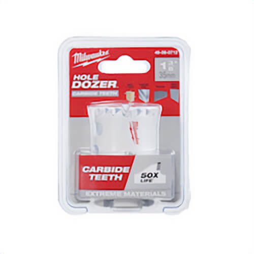 Milwaukee® Hole Dozer™  49-56-0712 Hole Saw, 1-3/8 in dia, 1.62 in D Cutting, Carbide Cutting Edge, 7/16 in Arbor