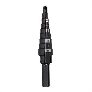 Milwaukee® 48-89-9301 Single End Step Drill Bit, 4 mm dia Minimum Hole, 12 mm dia Maximum Hole, 9 Steps, HSS, 1/4 in Shank