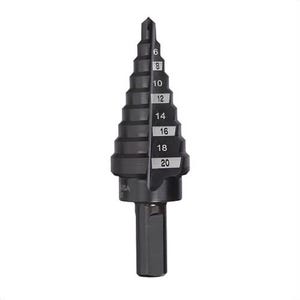 Milwaukee® 48-89-9320 Single End Step Drill Bit, 4 mm dia Minimum Hole, 20 mm dia Maximum Hole, 9 Steps, HSS, 1/4 in Shank
