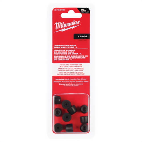 Milwaukee® 49-16-0104 Jobsite Ear Buds Ear Tip Kits, Large
